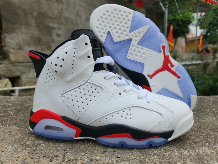 Nike Homme Chaussures Air Jordan 6 Retro Beige Rouge